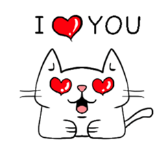 sitting on the ian cat sticker #15940323