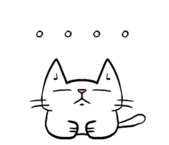 sitting on the ian cat sticker #15940340