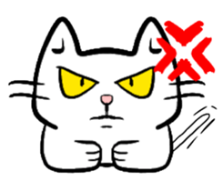 sitting on the ian cat sticker #15940355