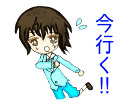 Cellular phone rabbit and Mean superior2 sticker #15940365