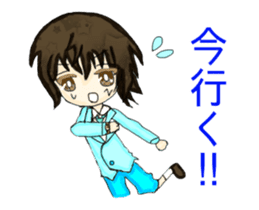 Cellular phone rabbit and Mean superior2 sticker #15940365