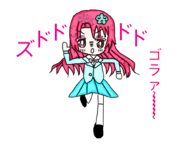 Cellular phone rabbit and Mean superior2 sticker #15940367