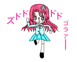 Cellular phone rabbit and Mean superior2 sticker #15940367