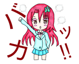 Cellular phone rabbit and Mean superior2 sticker #15940368