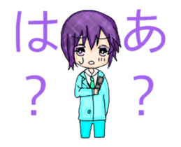 Cellular phone rabbit and Mean superior2 sticker #15940370