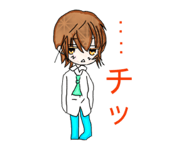 Cellular phone rabbit and Mean superior2 sticker #15940377