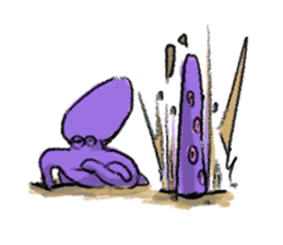 octopus opisthoteuthis depressa 2 sticker #15941102