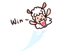 lucky pig and sheep sticker #15944980