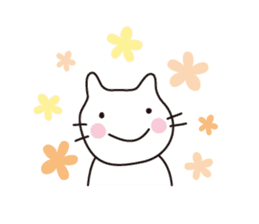 Heartwarming cat world sticker #15946586