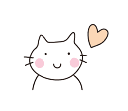 Heartwarming cat world sticker #15946592