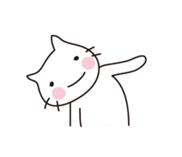 Heartwarming cat world sticker #15946594