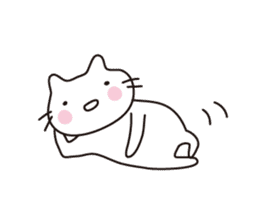 Heartwarming cat world sticker #15946599