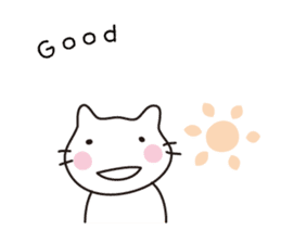 Heartwarming cat world sticker #15946606