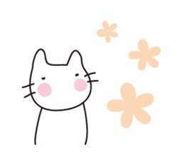 Heartwarming cat world sticker #15946612