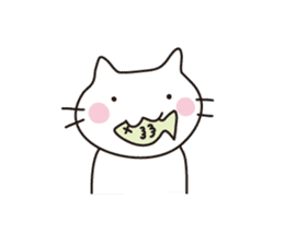 Heartwarming cat world sticker #15946614