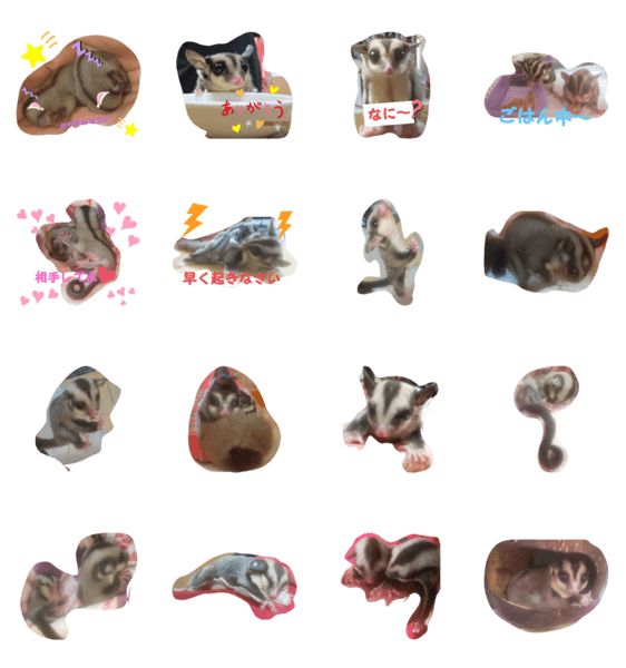 モモンガ ファミリー Lineスタンプマニア クリエイターズスタンプ