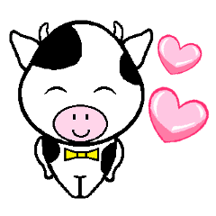 Cow sticker.