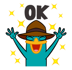 Perry/Agent P: Unique Faces sticker #28365