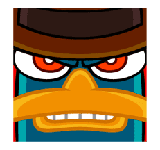 Perry/Agent P: Unique Faces sticker #28385