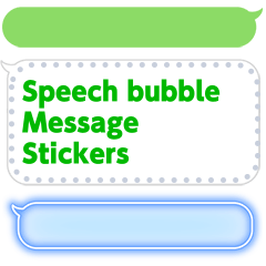 สติ๊กเกอร์ไลน์ LINE Speech Balloon Message Stickers