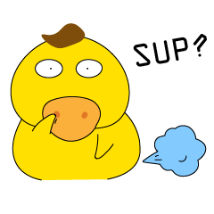 สติ๊กเกอร์ไลน์ Duh Duck-SUP