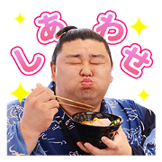 สติ๊กเกอร์ไลน์ Nihon Sumo Kyokai official Sticker Vol.2