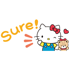 สติ๊กเกอร์ไลน์ Hello Kitty Small Stickers