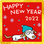 สติ๊กเกอร์ไลน์ New Year Dog Uppie 2022