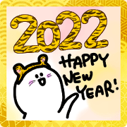 สติ๊กเกอร์ไลน์ Happy New Year from Mochi