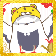 สติ๊กเกอร์ไลน์ Haku-san Happy New Year Sticker