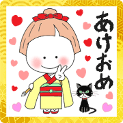 สติ๊กเกอร์ไลน์ Big Sticker of Shiro Maruko-chan 2