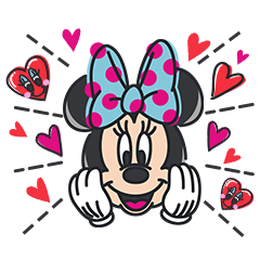 สติ๊กเกอร์ไลน์ Minnie Mouse (Think Positive!)