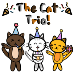 สติ๊กเกอร์ไลน์ The Cat Trio! & Friends