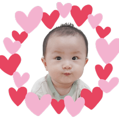 สติ๊กเกอร์ไลน์ Baby MinMin 1-8 Months