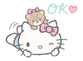 Hello Kitty (with Tiny Chum) sticker #42092