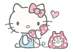 Hello Kitty (with Tiny Chum) sticker #42094