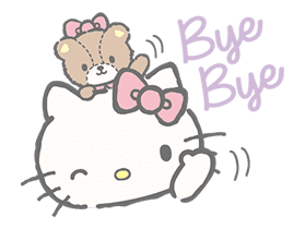 Hello Kitty (with Tiny Chum) sticker #42097