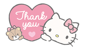 Hello Kitty (with Tiny Chum) sticker #42099