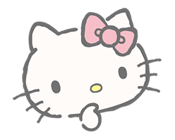 Hello Kitty (with Tiny Chum) sticker #42116