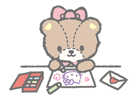 Hello Kitty (with Tiny Chum) sticker #42119