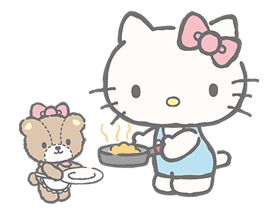Hello Kitty (with Tiny Chum) sticker #42124