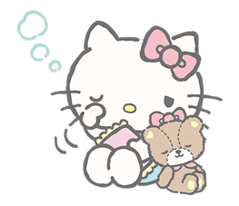 Hello Kitty (with Tiny Chum) sticker #42130