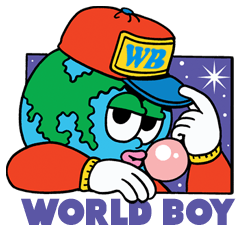 สติ๊กเกอร์ไลน์ WORLD BOY