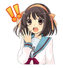 The Melancholy of Haruhi Suzumiya sticker #111038