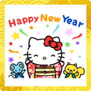 สติ๊กเกอร์ไลน์ Hello Kitty New Year's Animated Stickers