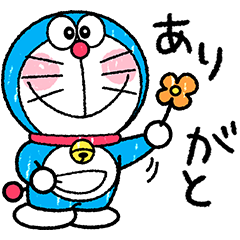 สติ๊กเกอร์ไลน์ Doraemon's Crayon Stickers