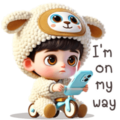 สติ๊กเกอร์ไลน์ Cute Sheep (ENG)