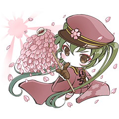 Hatsune Miku Senbonsakura By Crypton Future Media Inc Sticker Hatsune Miku Senbonsakura By Crypton Future Media Inc Sticker