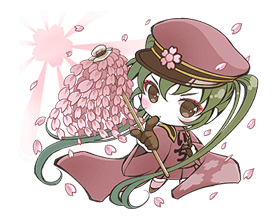 Hatsune Miku senbonsakura sticker #695247