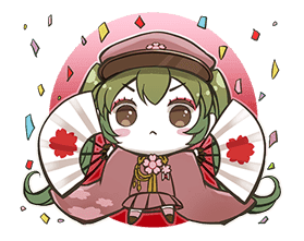Hatsune Miku senbonsakura sticker #695248
